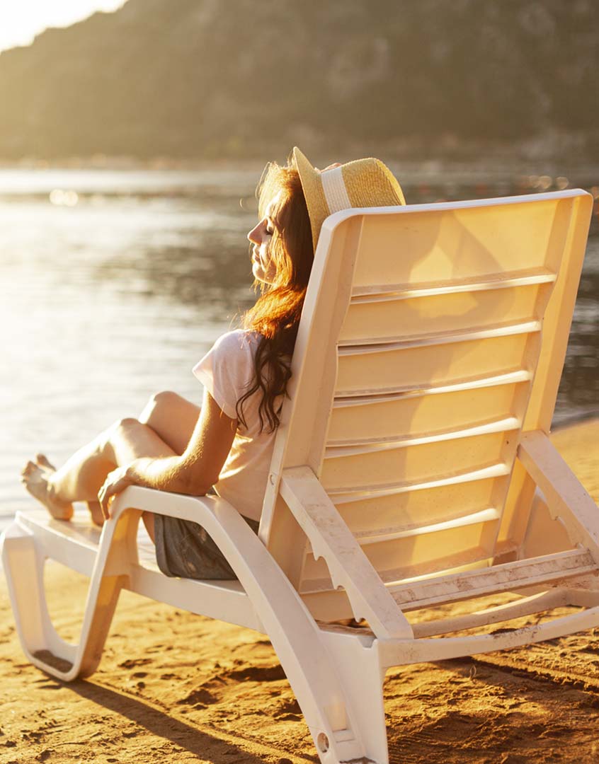 Girl on the beach - best destination Image